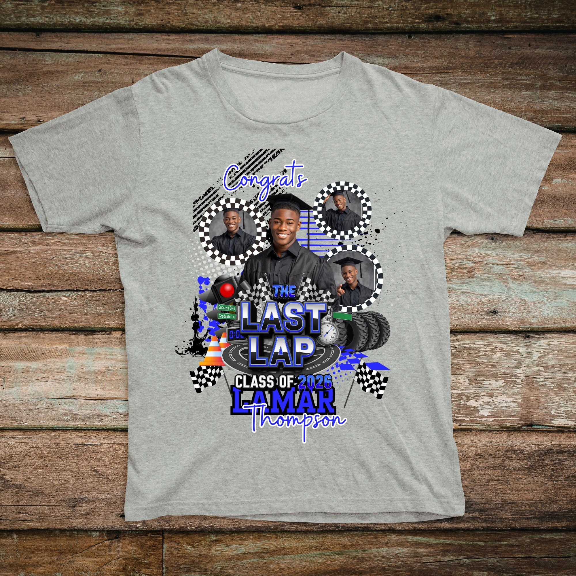 Last Lap Graduation Tee