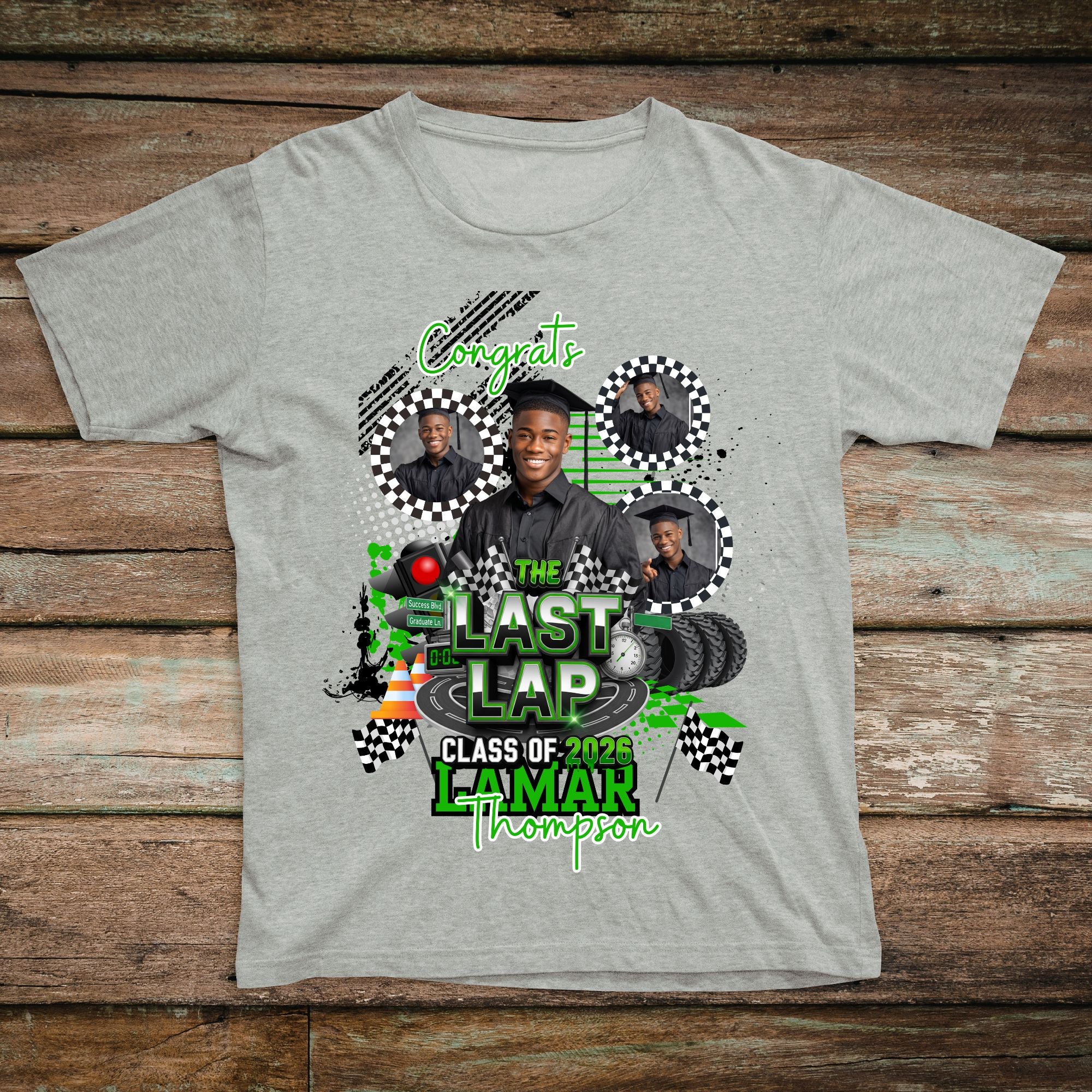 Last Lap Graduation Tee