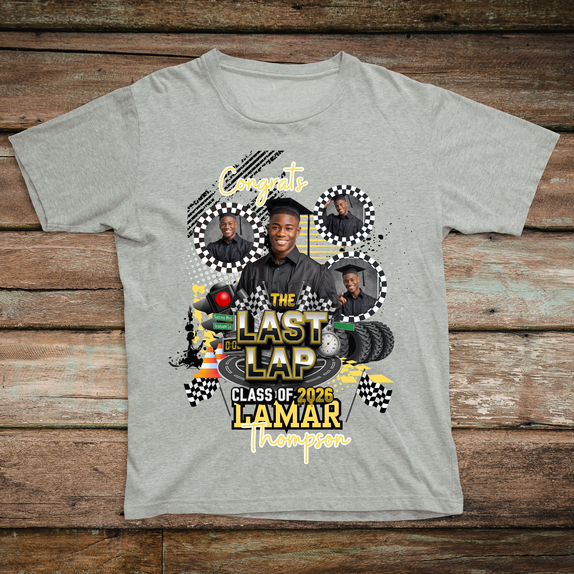 Last Lap Graduation Tee