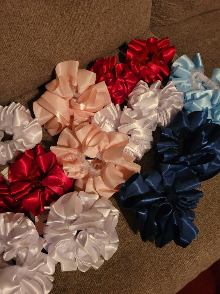 Satin Ruffle Tutu Anklets-single color