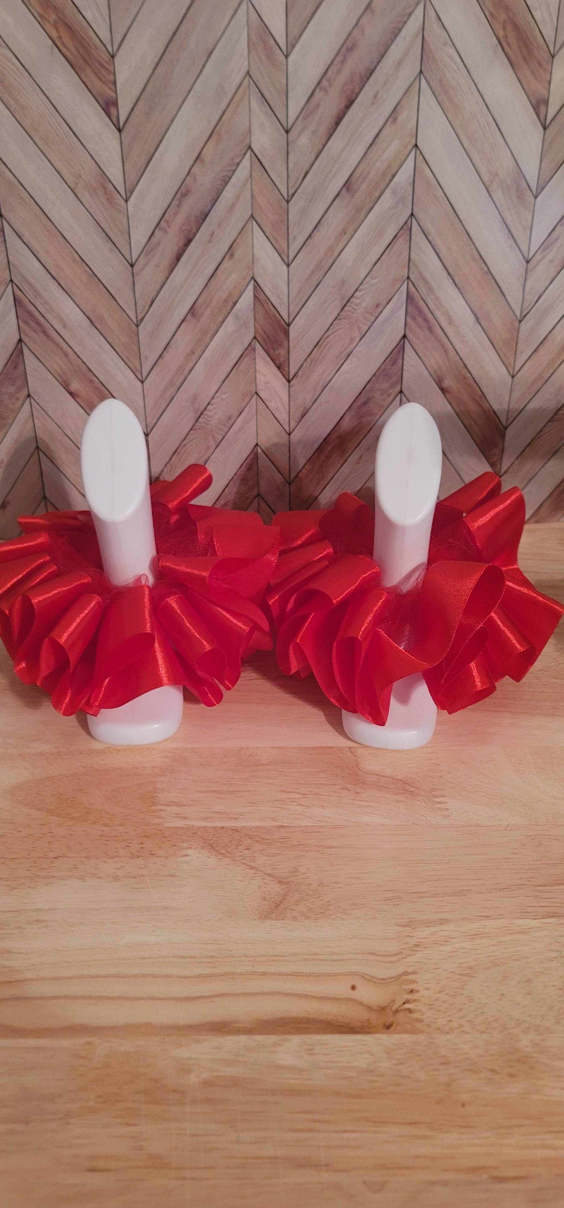 Satin Ruffle Tutu Anklets-single color